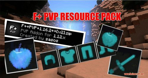 F+ PVP Resource Pack (1.20.4, 1.19.4) – Texture Pack Thumbnail
