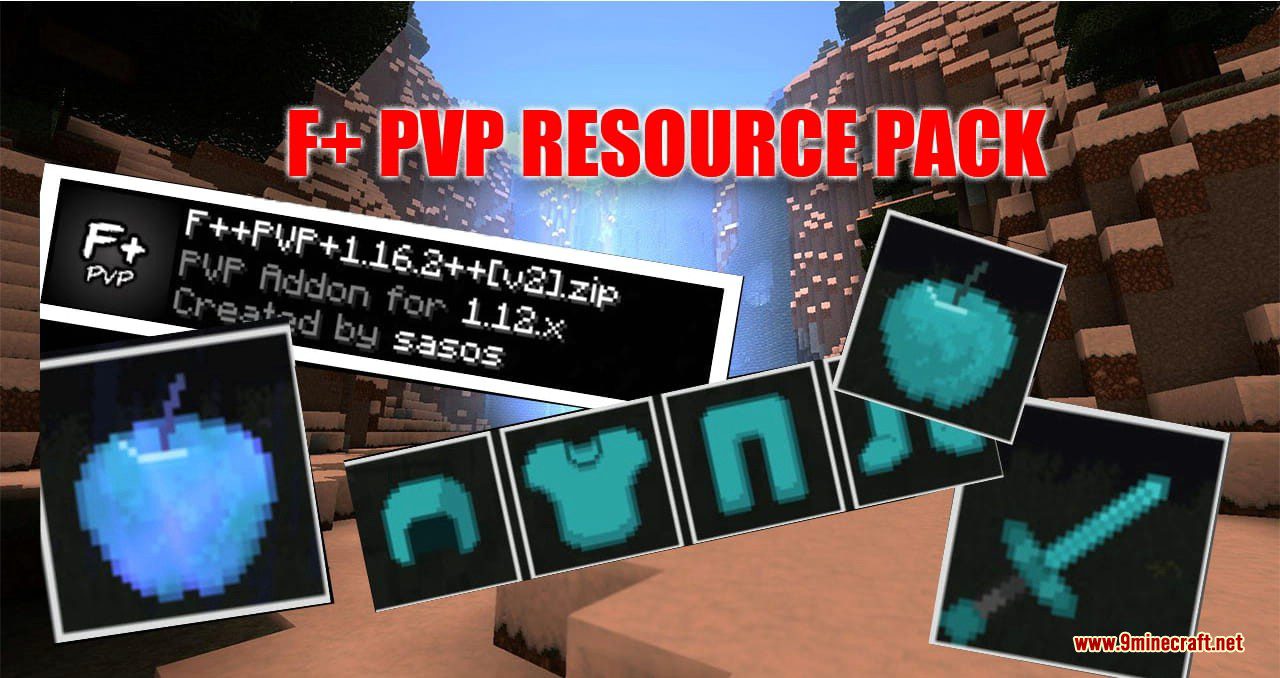 F+ PVP Resource Pack (1.19.4, 1.18.2) - Texture Pack 1