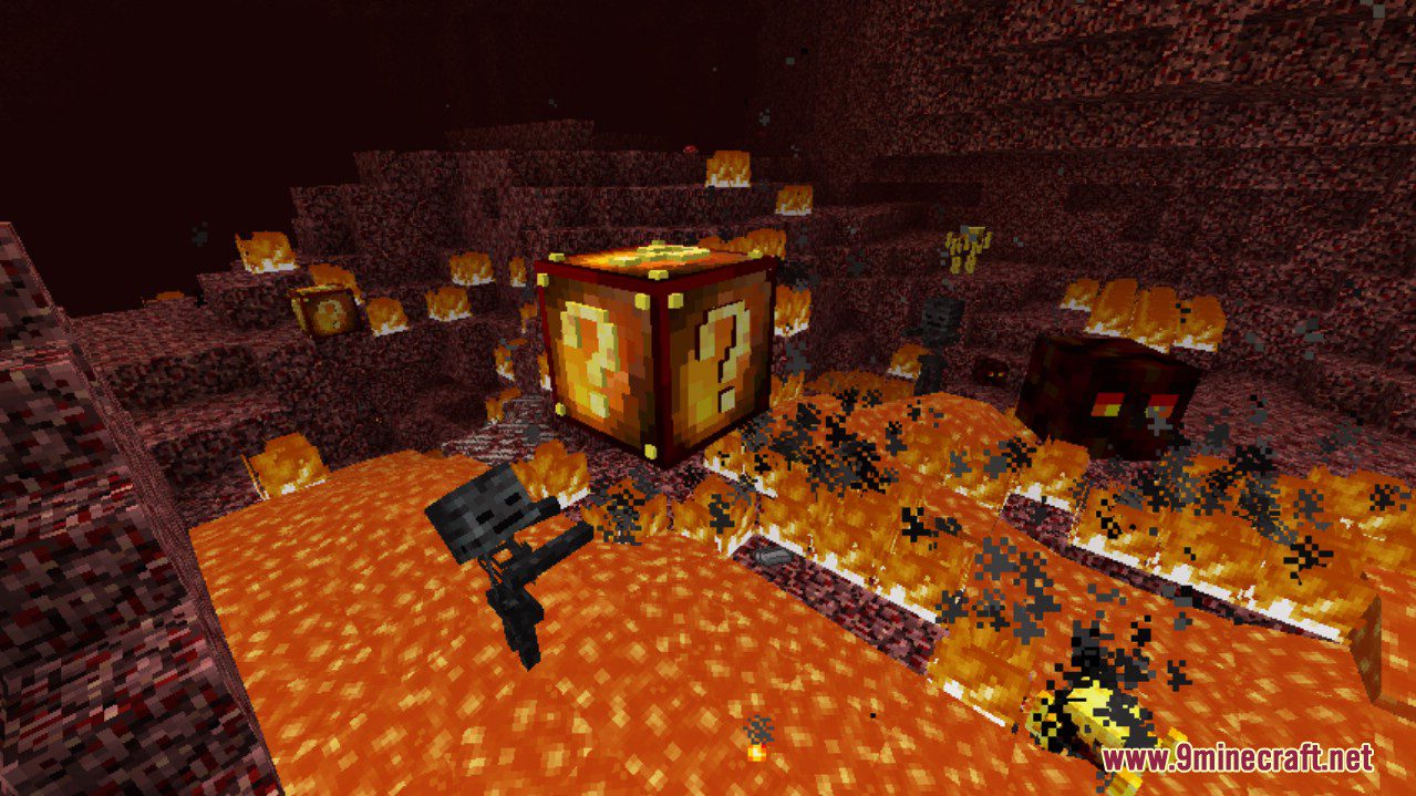 Fire Lucky Block Mod (1.19, 1.18.2) - New Hot Items from The Nether 7