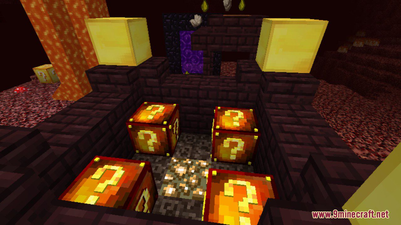 Fire Lucky Block Mod (1.19, 1.18.2) - New Hot Items from The Nether 8