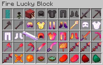 Fire Lucky Block Mod (1.19, 1.18.2) - New Hot Items from The Nether 9