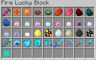 Fire Lucky Block Mod (1.19, 1.18.2) - New Hot Items from The Nether 2