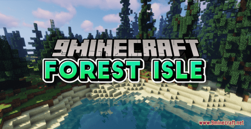 Forest Isle Map (1.19, 1.18.2) – Natural Survival Island and Volcanoes Thumbnail