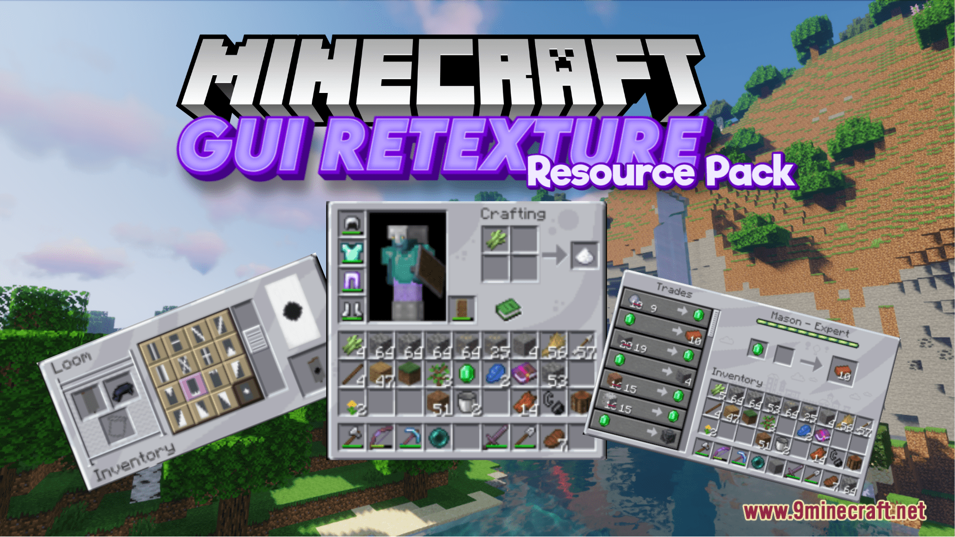 GUI Retexture Resource Pack (1.20.6, 1.20.1) - Texture Pack 1