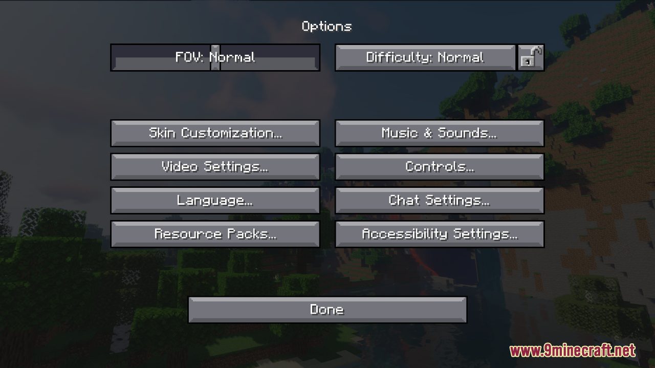 GUI Retexture Resource Pack (1.20.6, 1.20.1) - Texture Pack 9