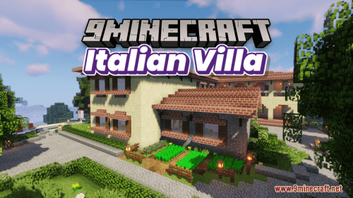 Italian Villa Map (1.21.1, 1.20.1) – An Idyllic View to An Italian Field Thumbnail