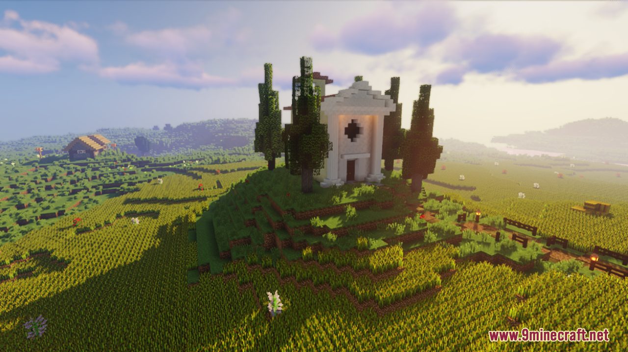 Italian Villa Map (1.21.1, 1.20.1) - An Idyllic View to An Italian Field 3