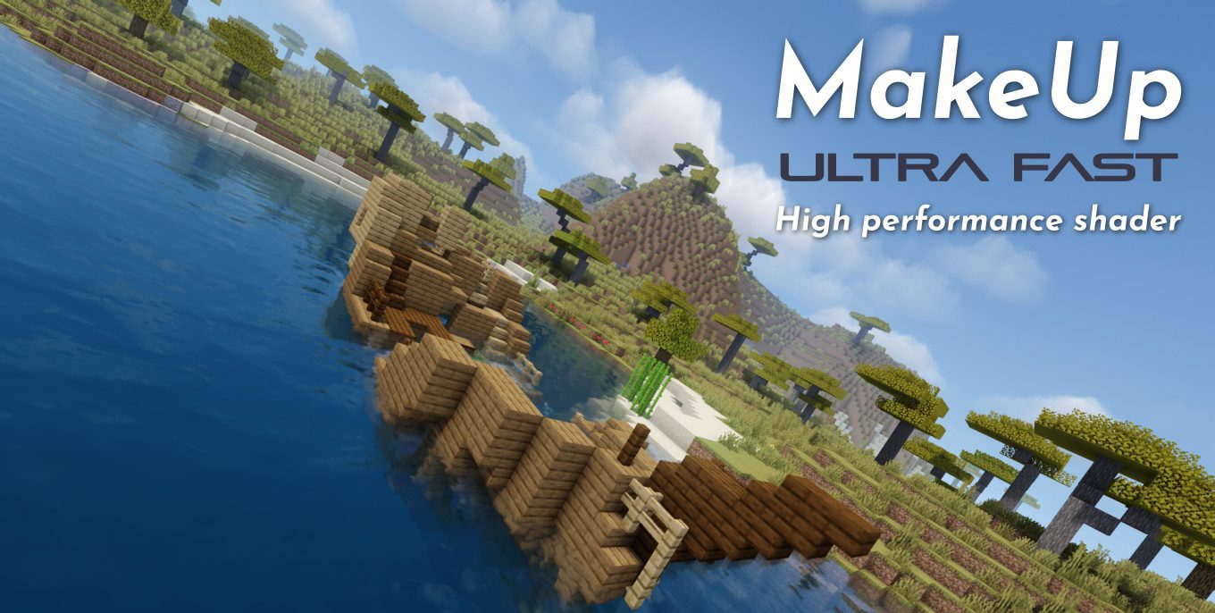 MakeUp Ultra Fast Shaders Mod (1.20, 1.19.4) - Intended for Low-Spec Computers 1