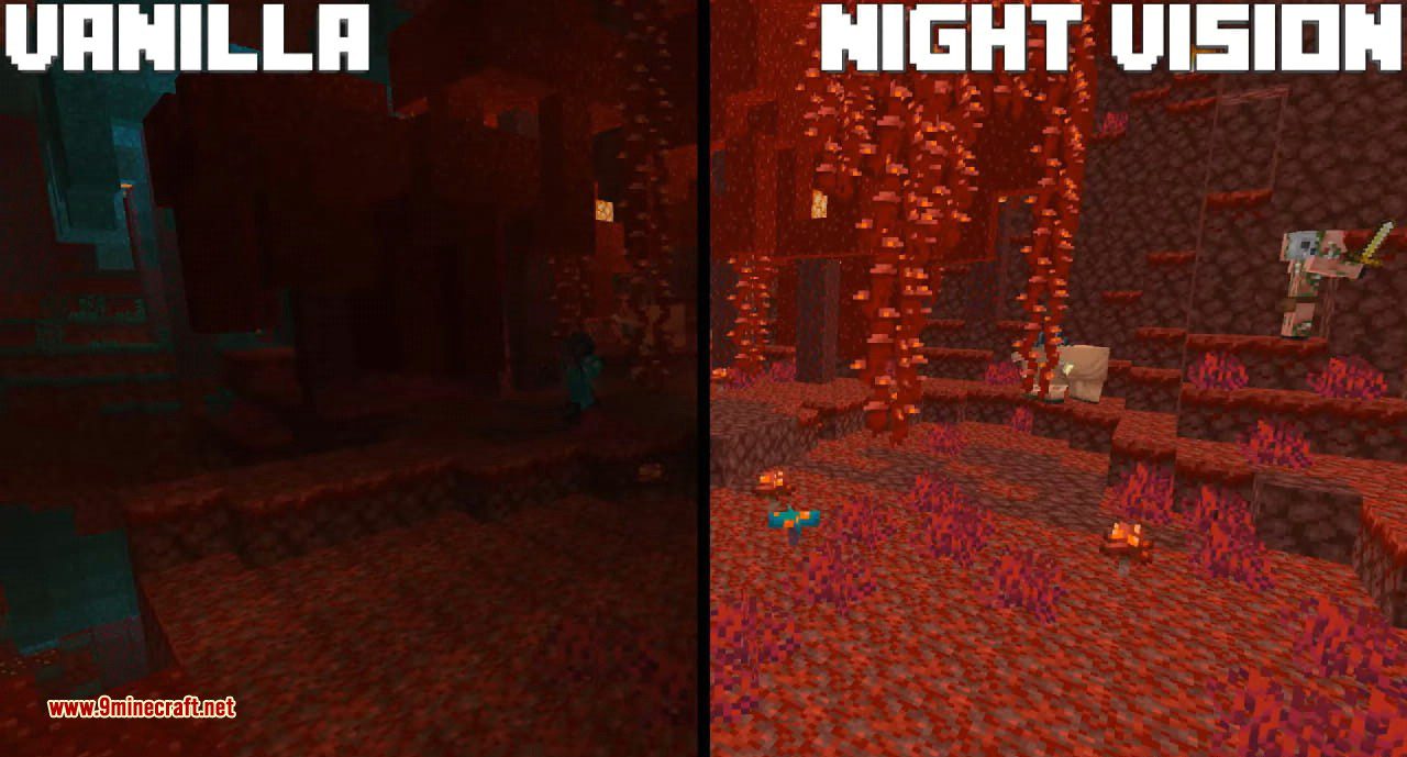 Night Vision Resource Pack (1.20.2, 1.19.4) - Texture Pack 7