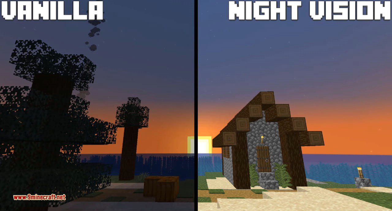 Night Vision Resource Pack (1.20.2, 1.19.4) - Texture Pack 10