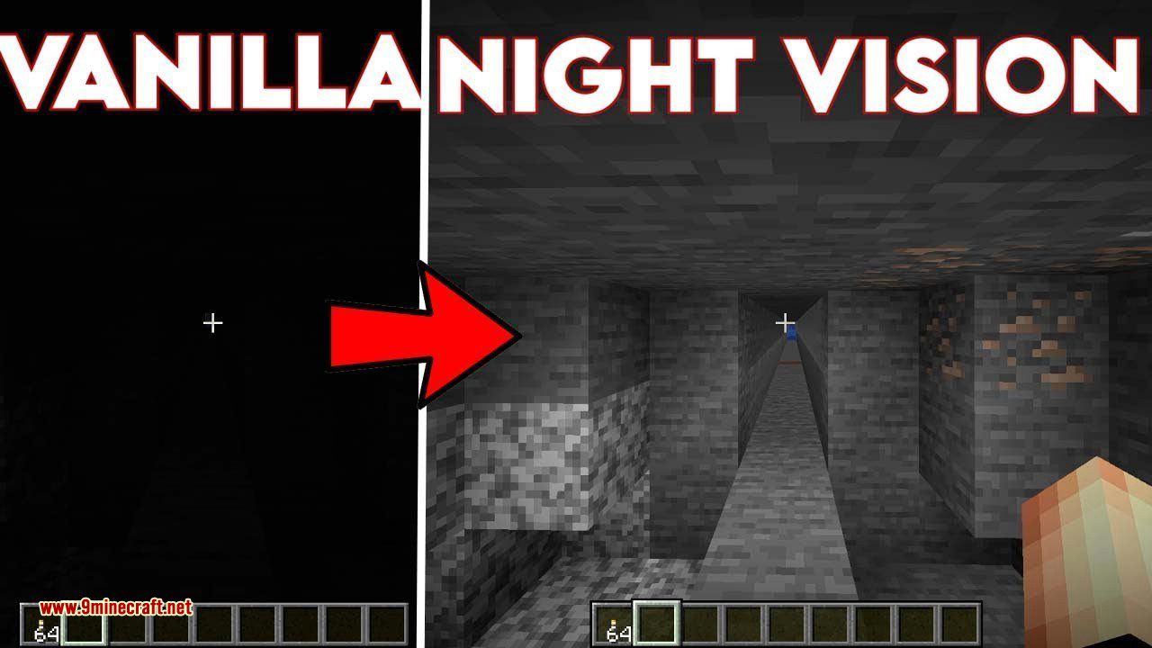 Night Vision Resource Pack (1.20, 1.19.4) - Texture Pack 2