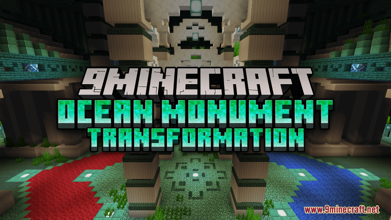 Ocean Monument Transformation Map (1.21.1, 1.20.1) - A Better Version of the Famous Monument 1