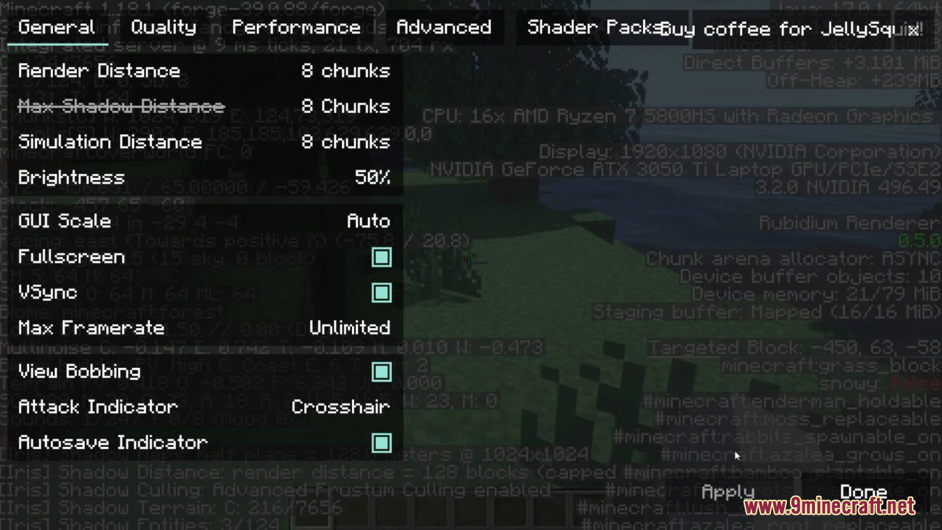 Oculus Mod (1.20.1, 1.19.4) - Iris Shaders for Minecraft Forge 4