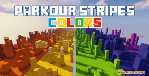 Parkour Stripes Colors Map (1.18.2) – Six Colorful Stripes Full of Fun! Thumbnail