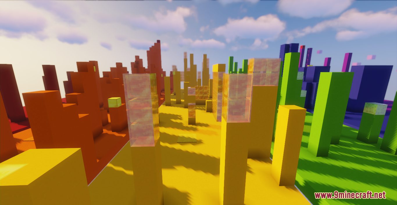 Parkour Stripes Colors Map (1.18.2) - Six Colorful Stripes Full of Fun! 6