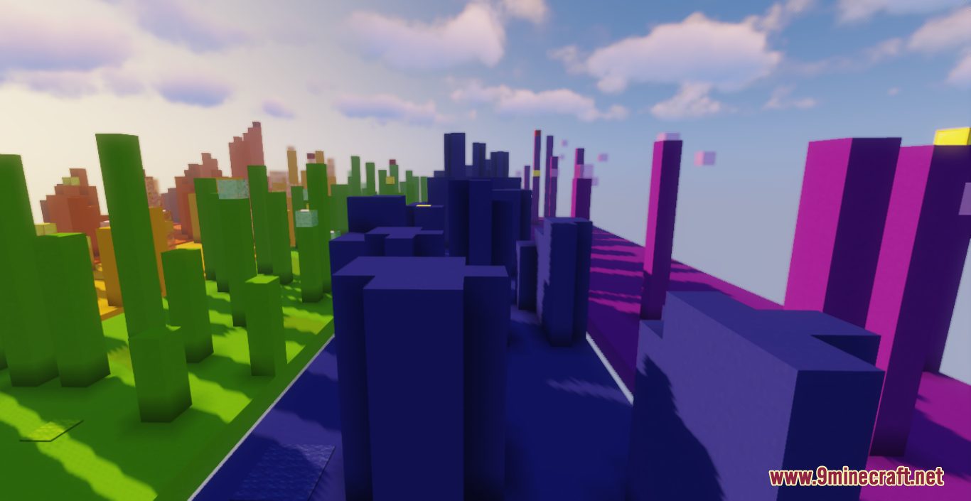 Parkour Stripes Colors Map (1.18.2) - Six Colorful Stripes Full of Fun! 9