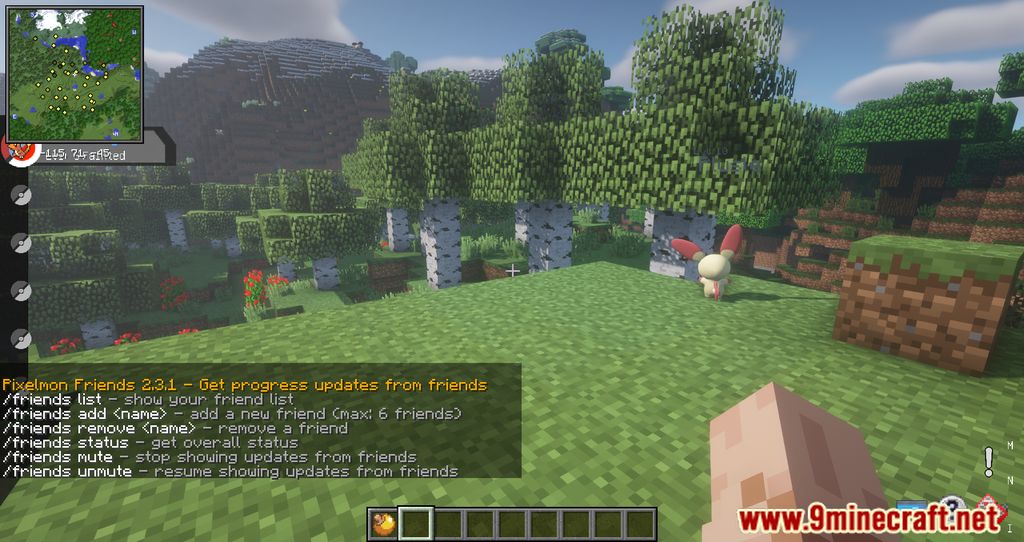 Pixelmon Friends Mod (1.12.2) - Companions for the Pixelmon World 2