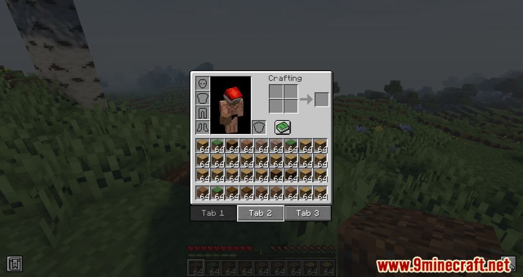 Player Tabs Mod (1.18.2) - More Logical Inventory Space 2