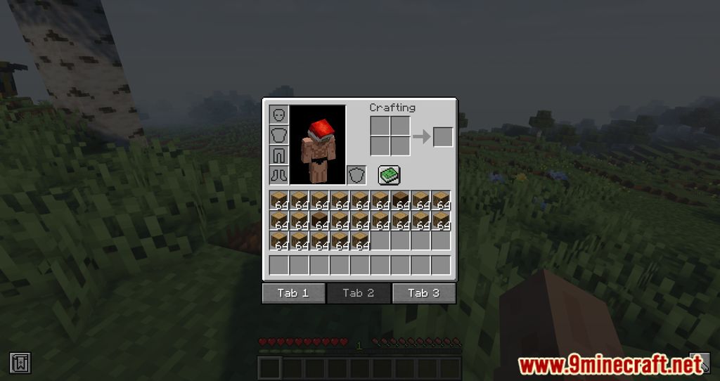 Player Tabs Mod (1.18.2) - More Logical Inventory Space 3