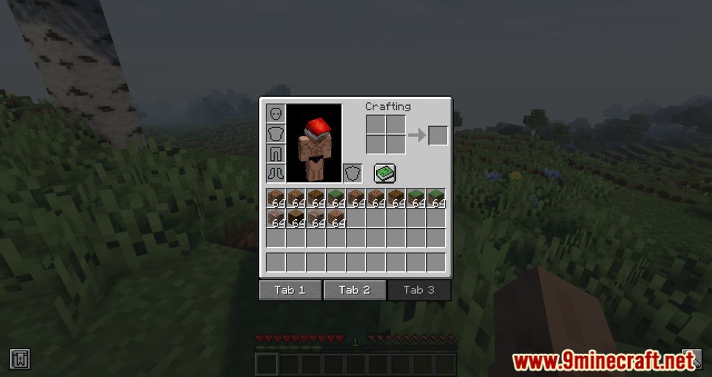 Player Tabs Mod (1.18.2) - More Logical Inventory Space 4