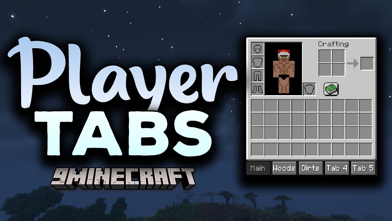 Player Tabs Mod (1.18.2) - More Logical Inventory Space 1