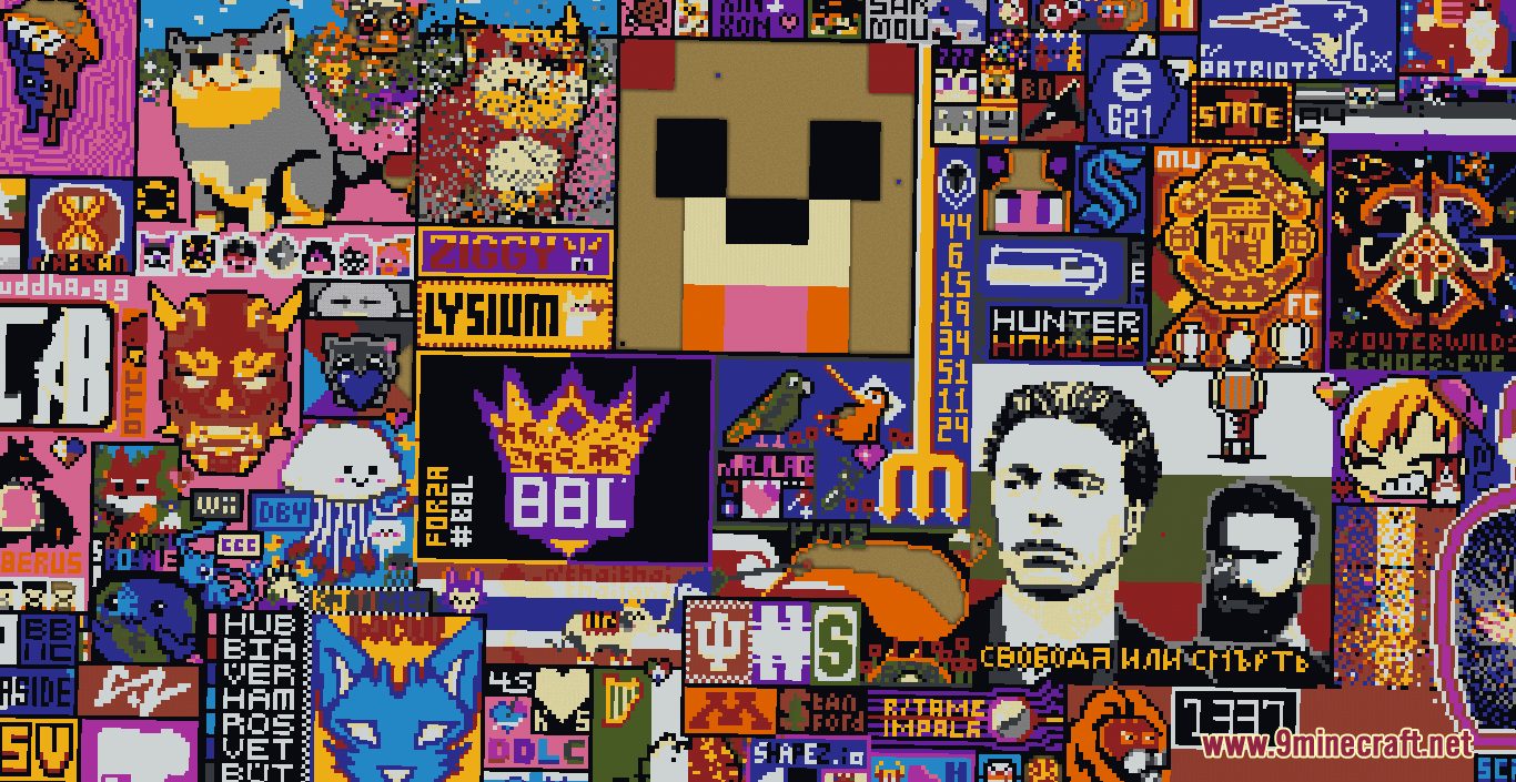 r/place Recreation Map (1.21.1, 1.20.1) - Recreation of 2022's Entire Place Canvas 11