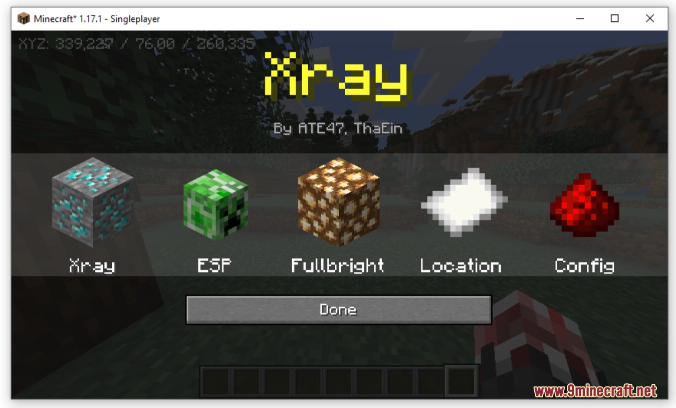 Simple Xray Mod (1.18.2, 1.16.5) - An Implementation of the Xray Mod 2