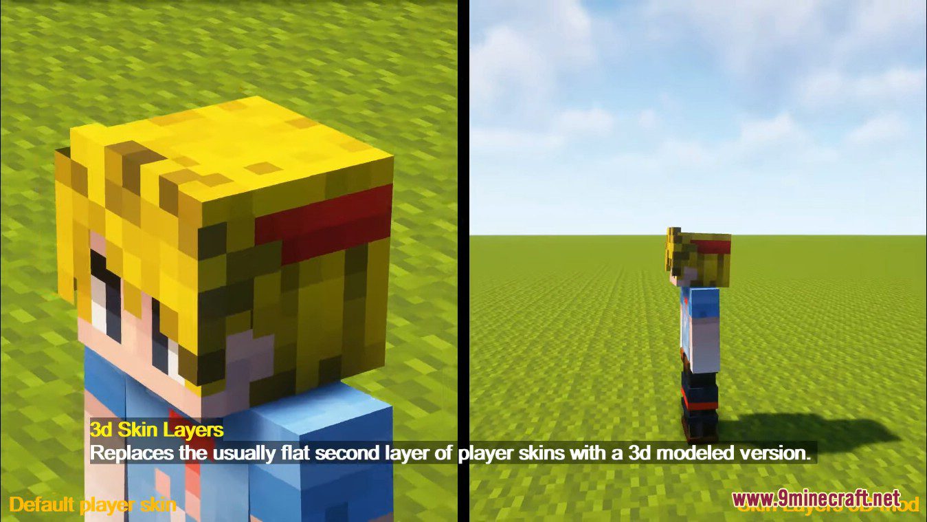 Skin Layers 3D Mod (1.20.1, 1.19.4) - Render The Player Skin Layer in 3D 5