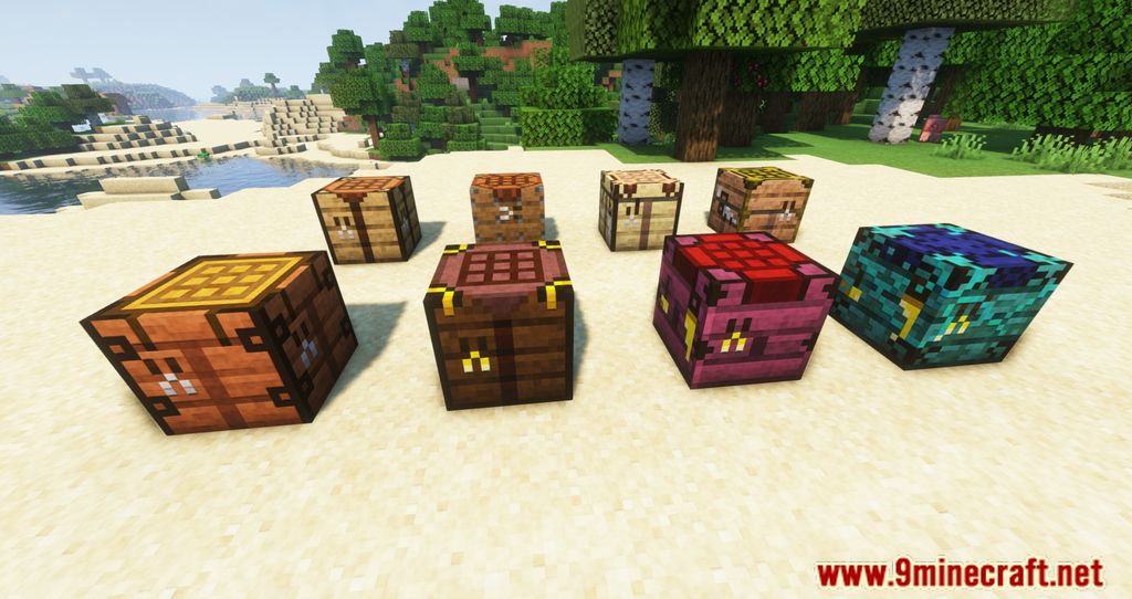 Variant Crafting Tables Mod (1.20.4, 1.19.4) - Unique Crafting Tables 6