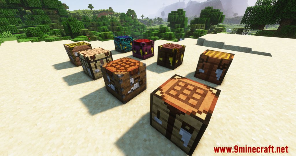 Variant Crafting Tables Mod (1.20.4, 1.19.4) - Unique Crafting Tables 8