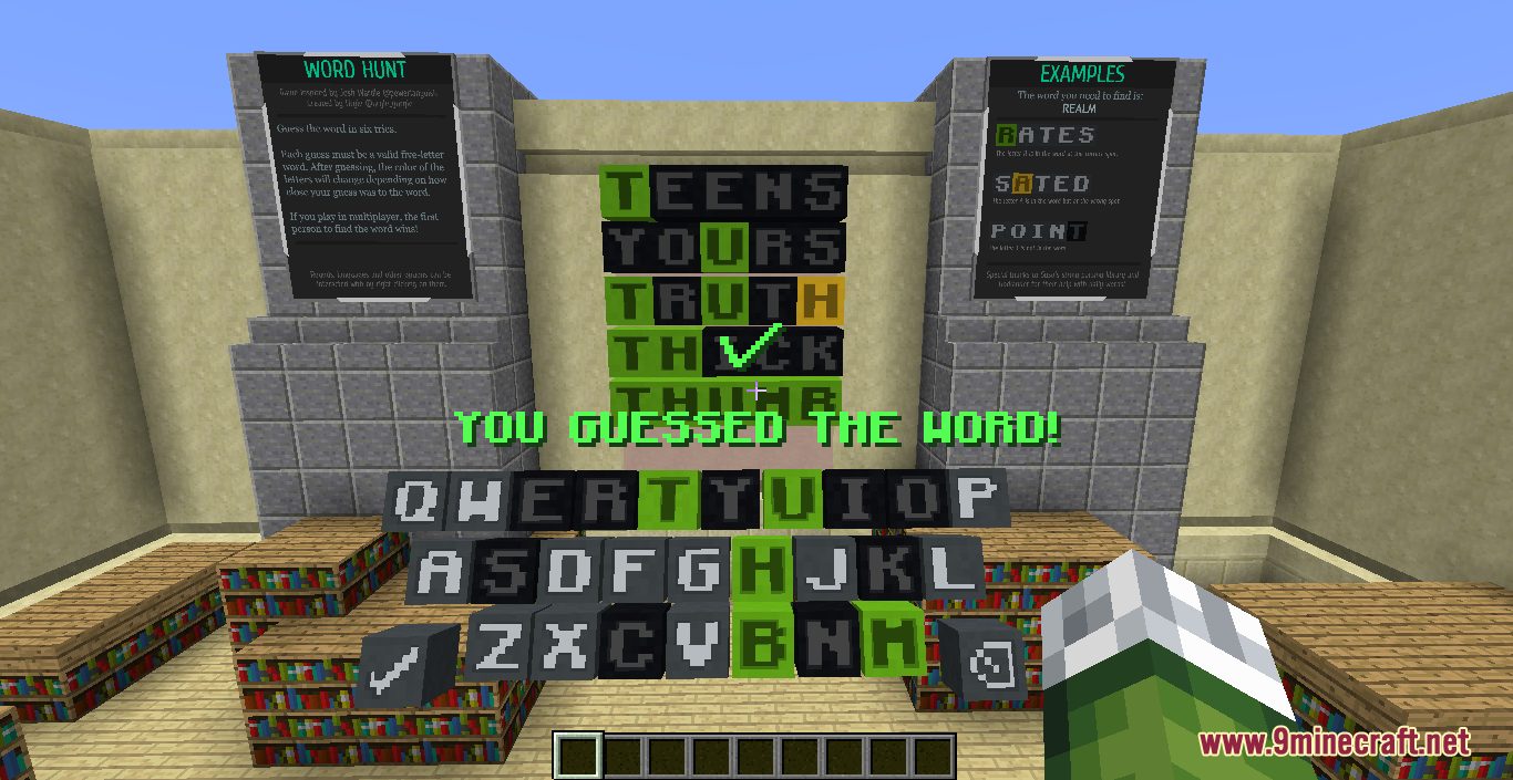 Word Hunt Map (1.18.2) - Play Wordle in Minecraft 11