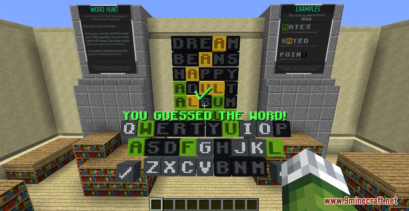 Word Hunt Map (1.18.2) - Play Wordle in Minecraft 4