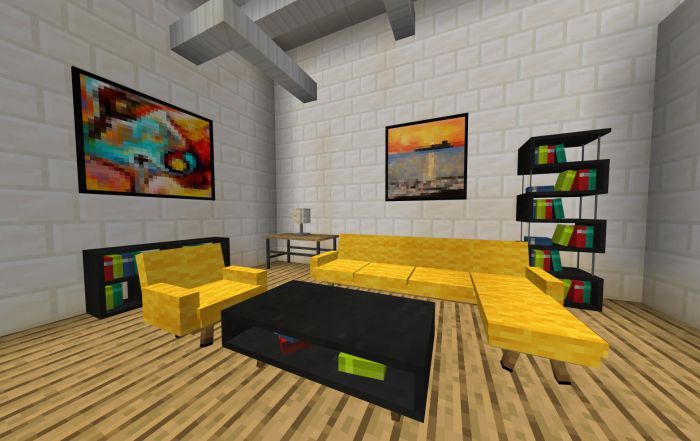 Modern Furniture Addon (1.20, 1.19) - MCPE/Bedrock Mod 14