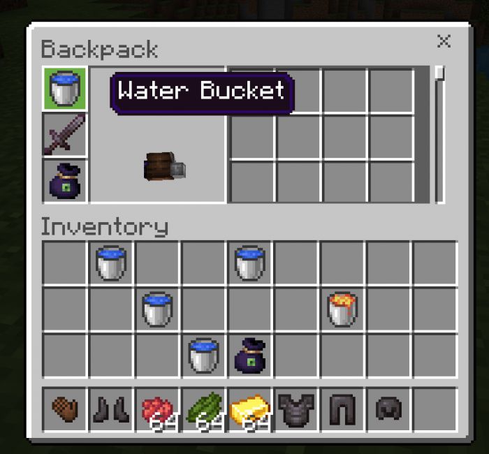 True Backpack Addon (1.20, 1.19) - MCPE/Bedrock Mod 27