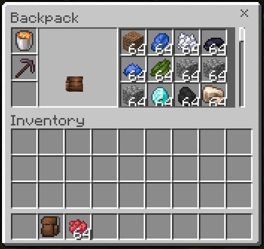 True Backpack Addon (1.20, 1.19) - MCPE/Bedrock Mod 37