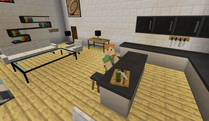 Modern Furniture Addon (1.20, 1.19) - MCPE/Bedrock Mod 6