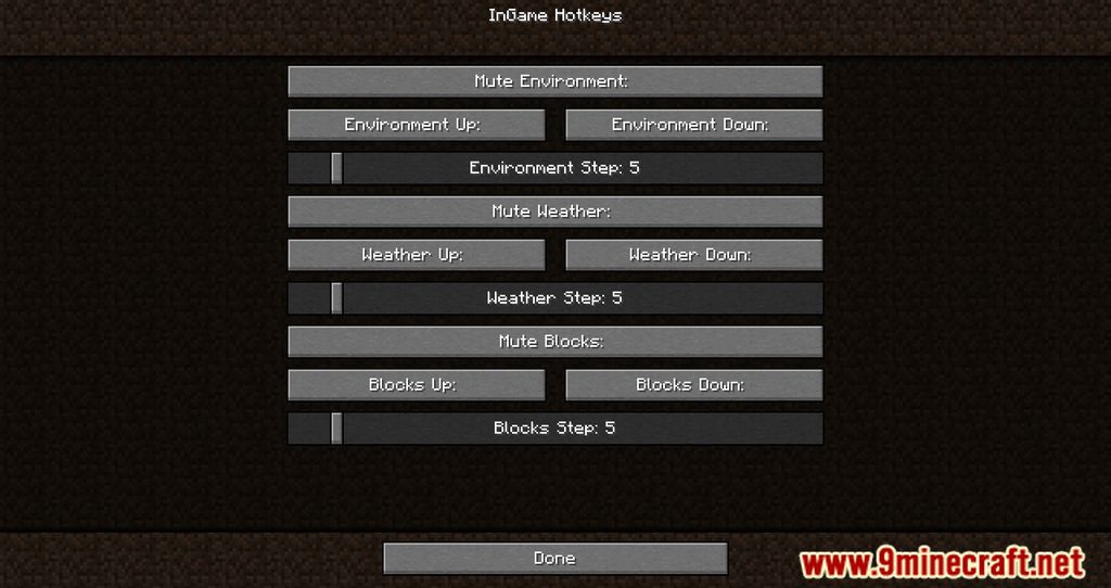 Audio Hotkeys Mod (1.19.2, 1.18.2) - Easily Tweak the Volume 4