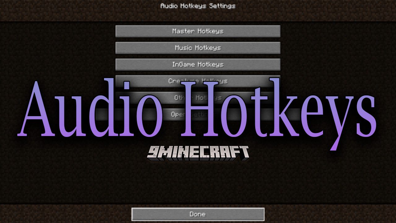Audio Hotkeys Mod (1.19.2, 1.18.2) - Easily Tweak the Volume 1