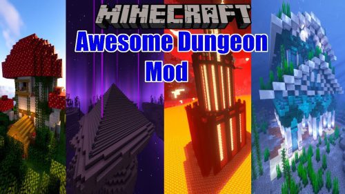 Awesome Dungeon Mod (1.20.1, 1.19.4) – Better Default Dungeon Thumbnail