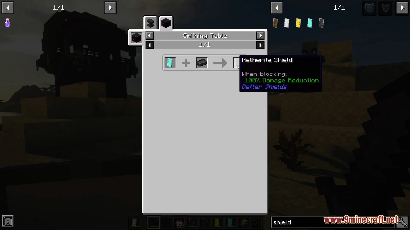 Better Shields Mod (1.18.2, 1.16.5) - Make the Vanilla Shield Deflect Less Damage 12