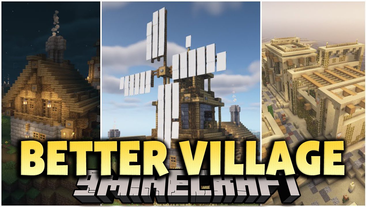 Better Village Mod (1.20.1, 1.19.4) - Completely Transform Vanilla Villages 1