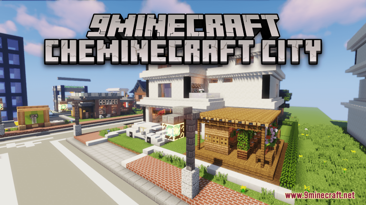 Cheminecraft City Map (1.21.1, 1.20.1) - A Beautiful Minecraft Town 1