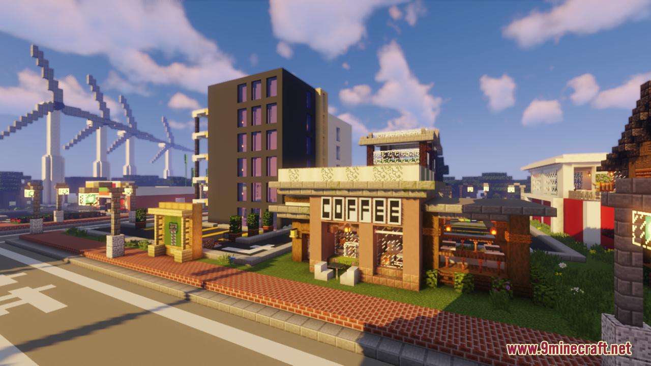 Cheminecraft City Map (1.21.1, 1.20.1) - A Beautiful Minecraft Town 4