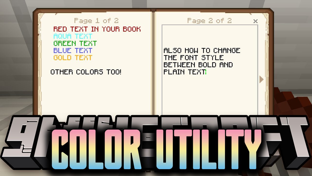 ColorUtility Mod (1.17.1, 1.16.5) - Make Handling Color Code More Easily 1