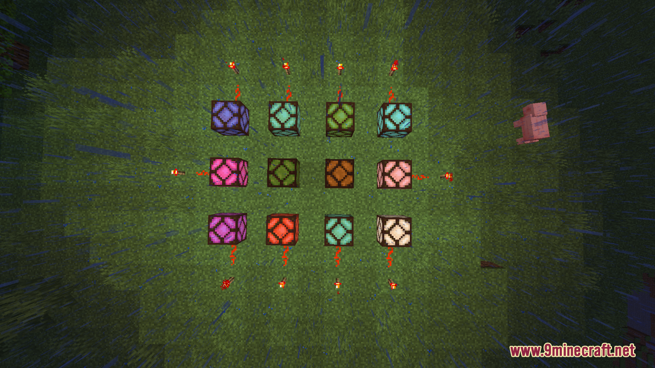 Colorful Redstone Lamps Mod (1.18.2) - Catchy Lamps 4