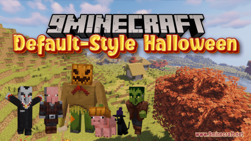 Default-Style Halloween Resource Pack (1.21, 1.20.1) – Texture Pack Thumbnail