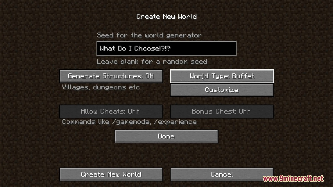 Default World Type Mod (1.20.1, 1.19.3) - Change World Type for Creating a New World 4