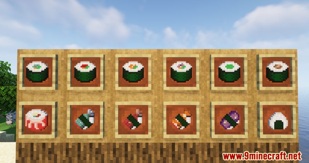 Exline's Sushi Mod (1.20.2, 1.19.4) - Other Culture Edibles 2