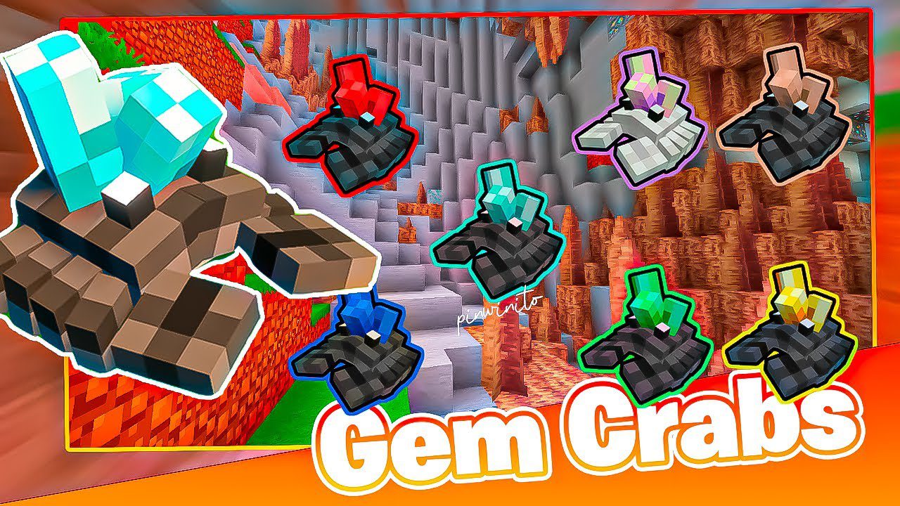 Gem Crabs Mod (1.18.2, 1.16.5) - Ore Crabs in The Game 1
