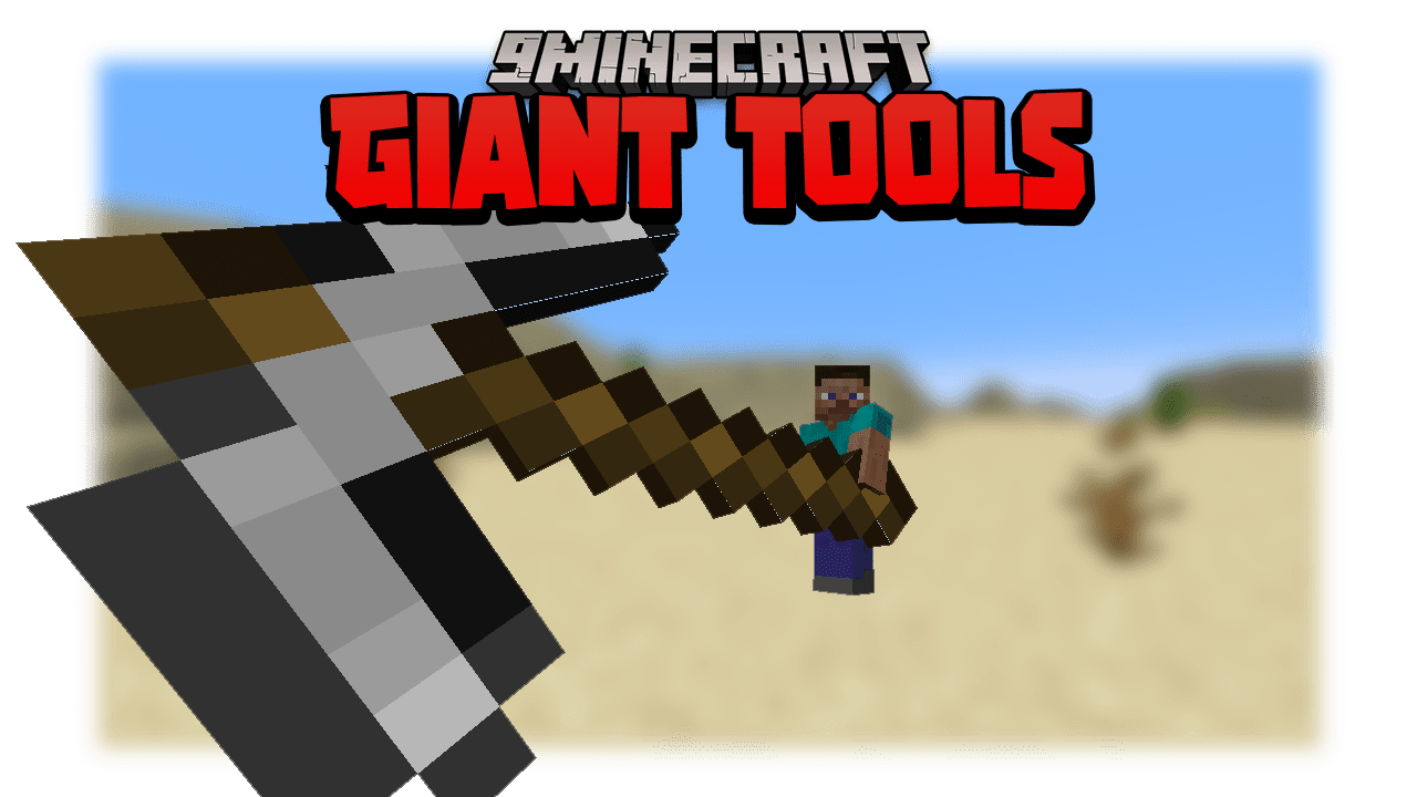 Giant Tools Data Pack (1.19.3, 1.18.2) - Bigger Tools and Weapons 1